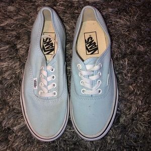 Baby blue authentic low pro vans size 5.5